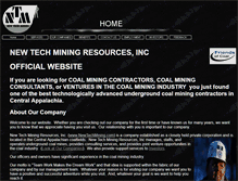Tablet Screenshot of newtechmining.com